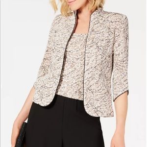 Alex Evenings Women's Mandarin Neck Twinset Tank Top and Jacket